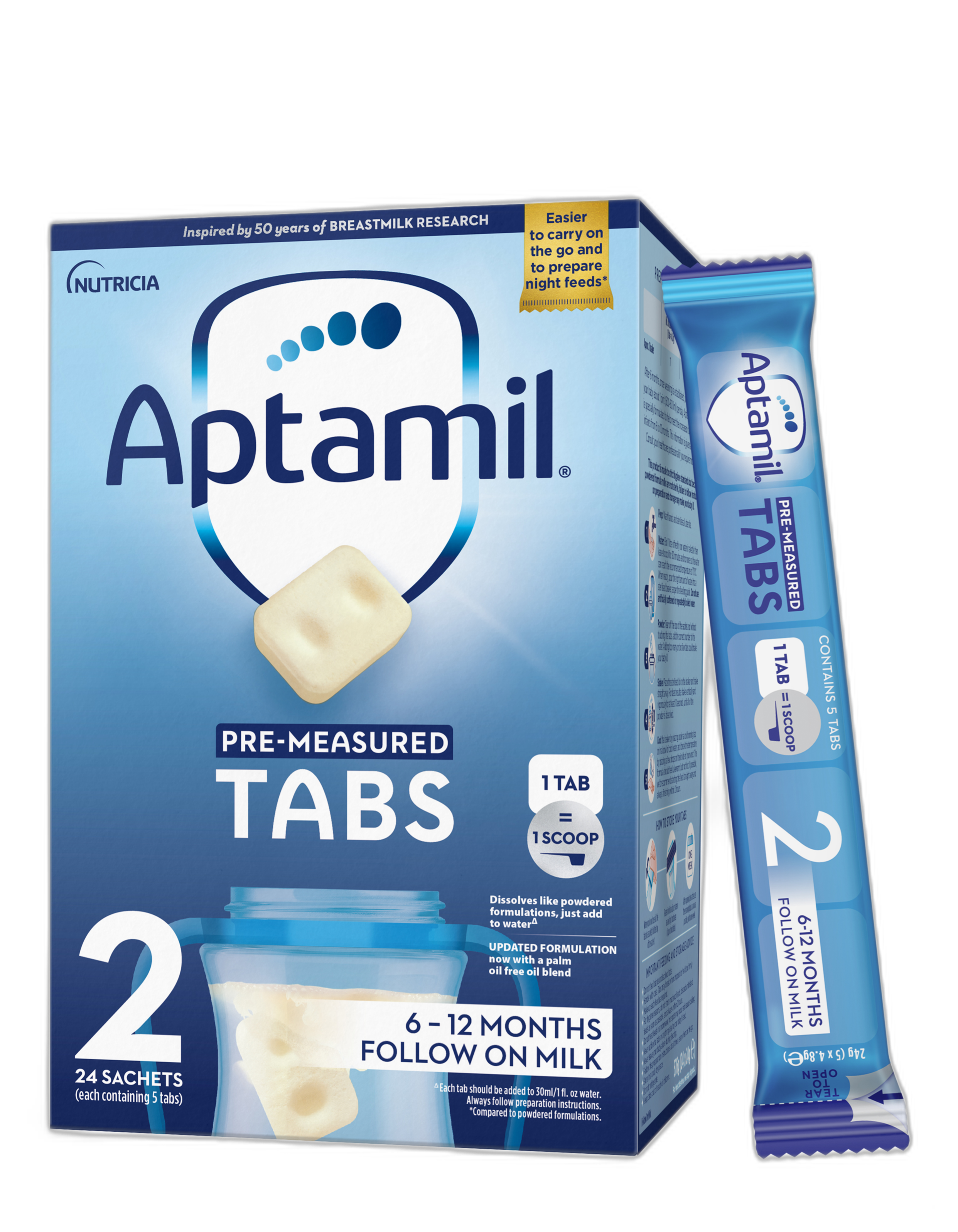 Aptamil® Follow On Milk Tabs, x24 sachets