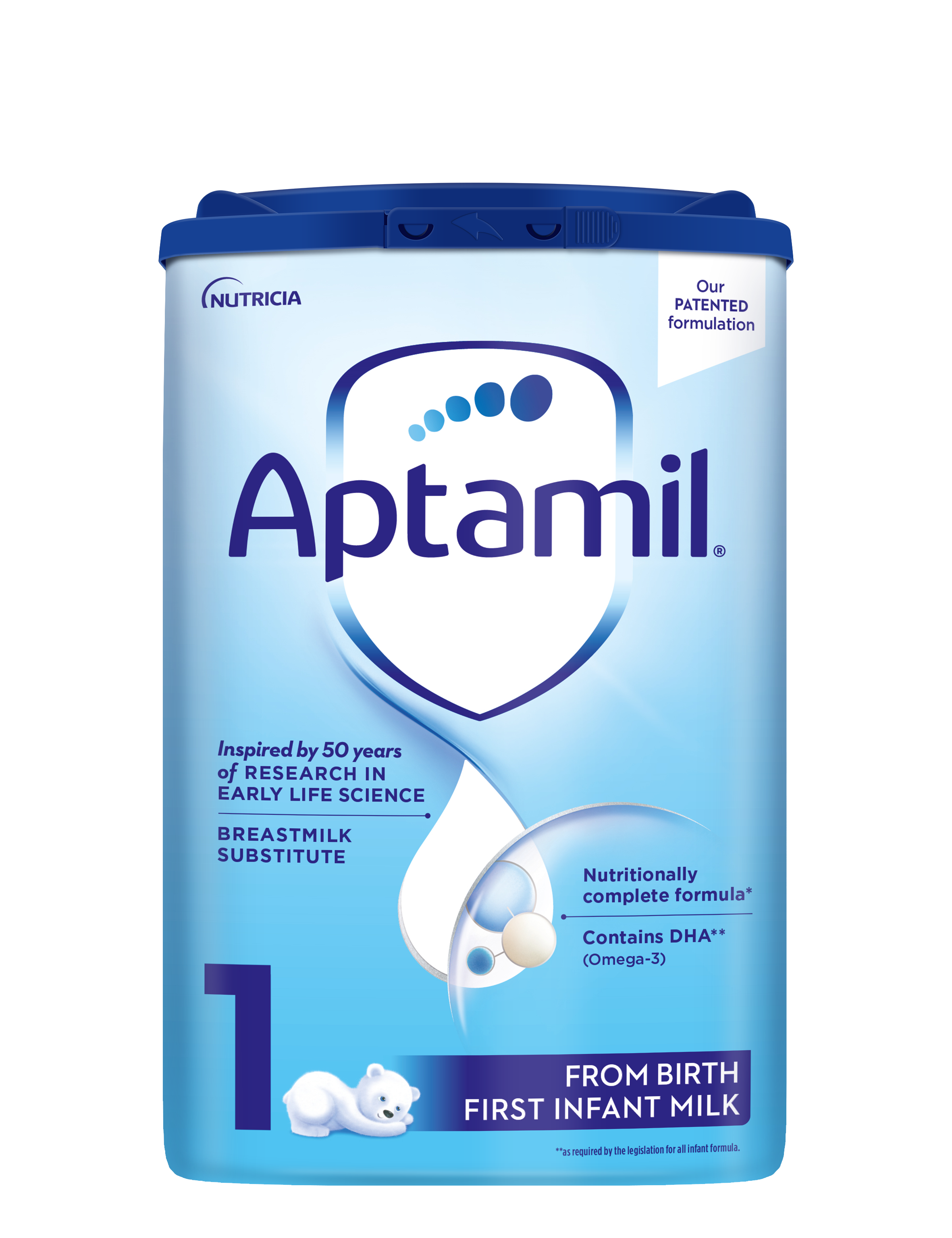 Aptamil 1 First Infant Milk from Birth 2 x 600g (1.2kg)